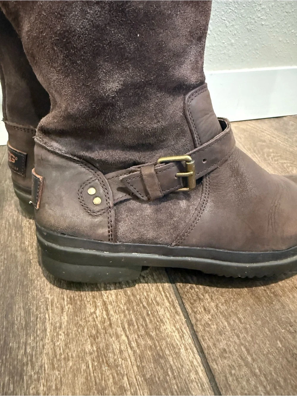 Ugg Australia Thomsen Stout‎ Brown Waterproof Boots Size 6